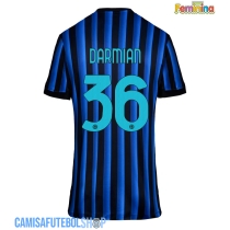 Camisa de time de futebol Inter Milan Matteo Darmian #36 Replicas 1º Equipamento Feminina 2025-26 Manga Curta